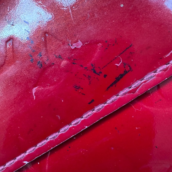 Louis Vuitton Red Monogram Sarah Vernis Wallet for a Project - Picture 6 of 9